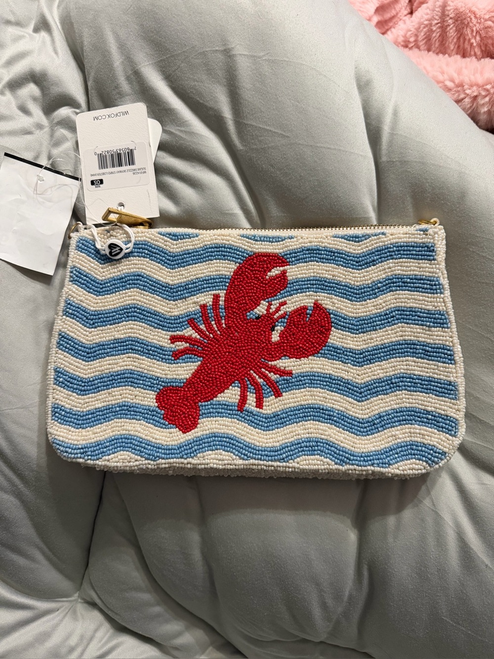 BNWT Beaded Lobster Bag